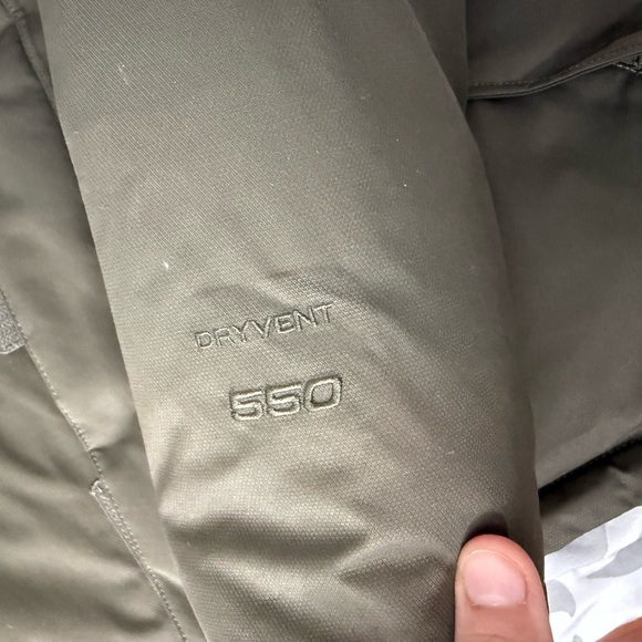 The North Face Greenland Down 550 Olive Green Girls Youth Faux Fur Jacket 10/12 - Picture 5 of 11